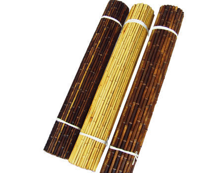 Natural Bamboo Fencing Garden Screen Rolled Fence Panel Carbonized For Garden 1