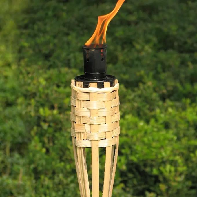 Eco-Friendly Bamboo Torch For Garden, Natural Outdoor Lighting 0