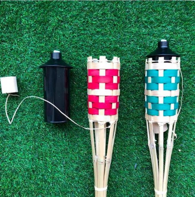 Eco-Friendly Bamboo Torch For Garden, Natural Outdoor Lighting 2