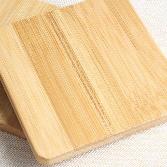 Bamboo Coasters For Crafts , Squre & Round Coasters For Crafts Coated Plain Drinking Cup Coaster 3