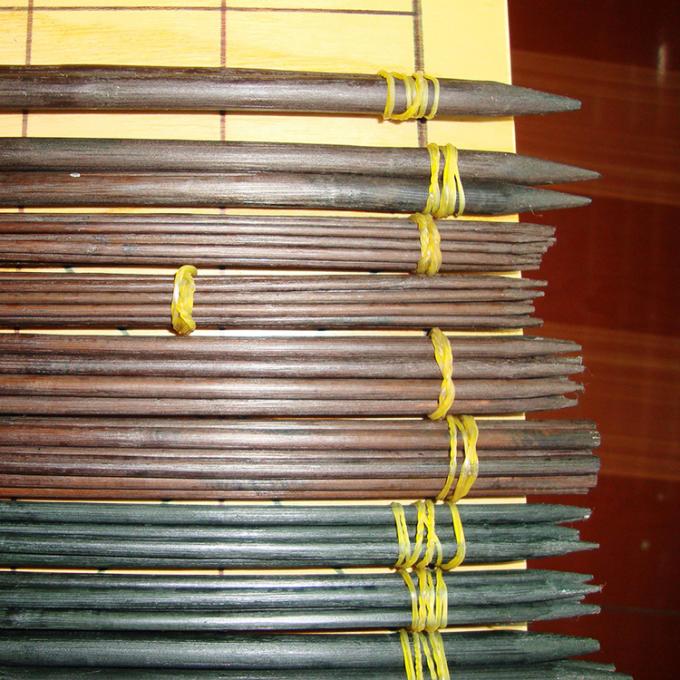 Nature Bamboo Flower Sticks For Garden Arrangement Dyeing Bamboo Stick Flower Support 3