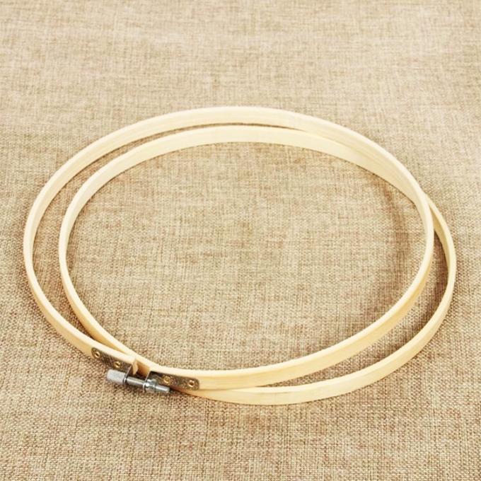 Sustainable Bamboo Craft Hoop Reusable Embroidery Frame for DIY Art 3