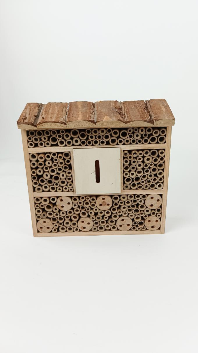 Wooden Insect Bee House Box Hanging Insect Habitat for Bee Butterfly Ladybirds Beneficial 5