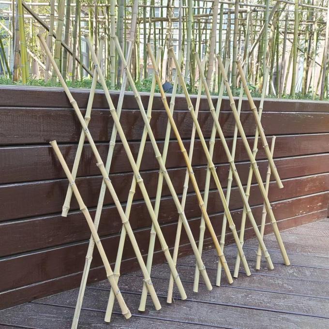 Bambu direği &ccedil;it genişletme, doğal bah&ccedil;e gizlilik ekran rulo 6 ft x 6 ft 0