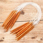 Transparent Tube Bamboo Circular Knitting Needles Double Pointed Crochet Needles Kits