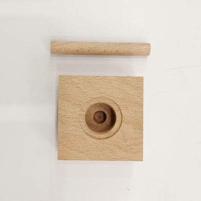 Professional Square Aromatherapy Bamboo Jar Lid with Wooden Stick for Scent Diffusion
