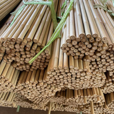 Doğa Çiğ Bambu Çubukları Düz Bambu Ağaç Çubukları Dekorasyon için Büyük Bambu Çubukları