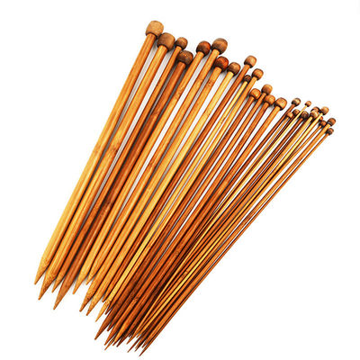 Bambu Örgü İğneleri DIY Kazak Örgü Örgü Araçları Dikiş Aksesuarı Bambu Kömürleşmiş Bambu İğneler Örgü İşleri