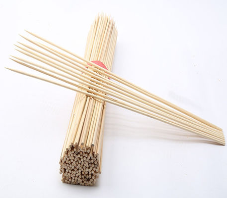 Bamboo Skewers Without Splinters for Grilling, BBQ, Appetizer, Fruit Kabobs, Chocolate Fountain