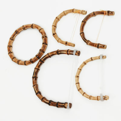 Doğal Bambu Cüzdan Yakalamaları DIY El Çantası Değiştirme Kemerleri