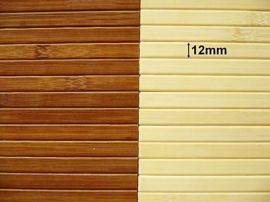 Doğal Bambu Duvar Kağıdı Ev Dekorasyonu İçin El Yapımı Bambu Panelleri 17mm Dokunmuş Geri