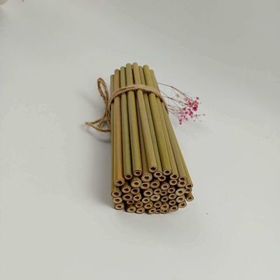 19cm Disposable Bamboo Straws Natural For Children Beverage Cold Drinkings
