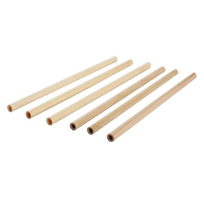 22Kahve İçecek Kokteyl Çay için.5cm Doğal Tek kullanımlık Bambu Sokakları