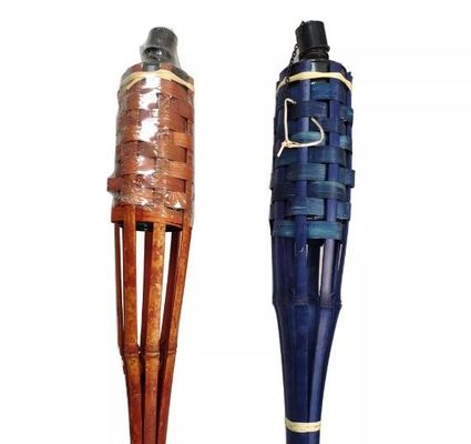 Dış Ev Dekorasyonu Düğün 150cm Kapalı Bambu Fenerler Metal Yağ Kutuları