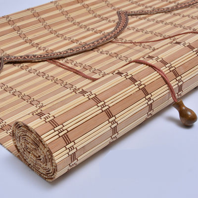 Kapalı Açık Bambu Manuel Pergola Stor Perde Pencere Güneş Blade Gizlilik Örtüsü