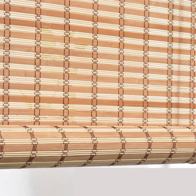 Kapalı Açık Bambu Manuel Pergola Stor Perde Pencere Güneş Blade Gizlilik Örtüsü
