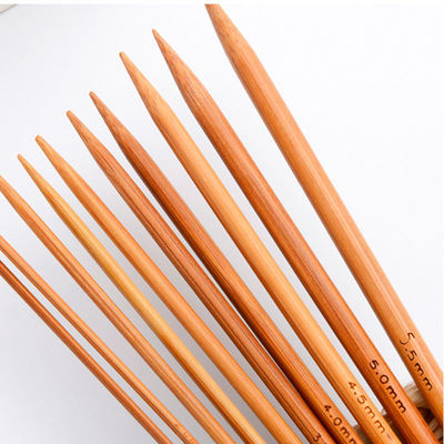 Needles Bamboo Single Head Sewing Tools Handle Crochet Hook Carbonized Knitting