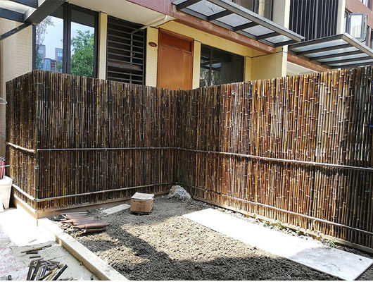 Natural Bamboo Raw Material Garden Fencing Panels With 180cm 240cm Length