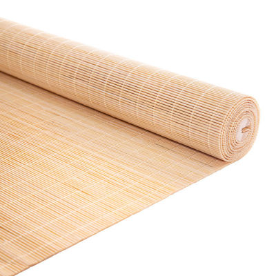 Doğal Bambu Çift Malzemesi Fransız Pencereleri Bambu Rol Yıldızları Güneş Dayanıklı