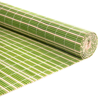 Doğal Bambu Çift Malzemesi Fransız Pencereleri Bambu Rol Yıldızları Güneş Dayanıklı