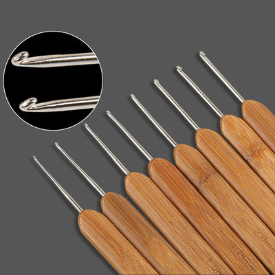 Carbonized Knitting Needles Bamboo Raw Material Single Point Bamboo Crochet Hook