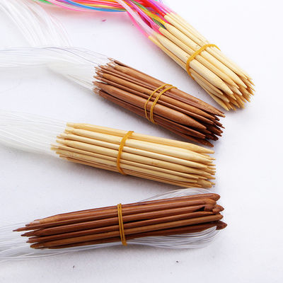 Carbonized Knitting Needles Bamboo Raw Material Single Point Bamboo Crochet Hook