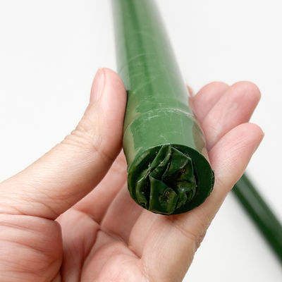 20cm Painted Raw Bamboo Poles Stakes Rods Green Decoration