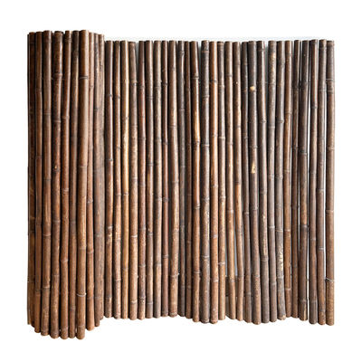 Natural 180cm 240cm Black Bamboo Fence For Garden Decoration Fencing Wall