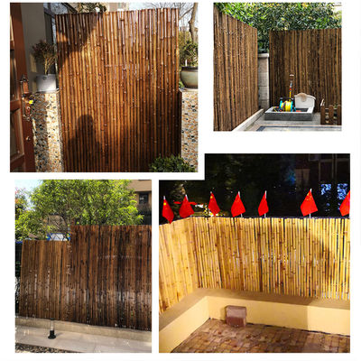 Bahçe Gizlilik Ev Bahçe için Siyah Doğal Dekoratif Bambu Çit 4Ft 6Ft 8Ft