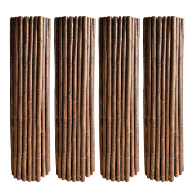 Natural Handmade 1.5x1.5m Decorative Bamboo Fence Backyard Rolling Fencing