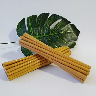 Custom Natural Biodegradable Bamboo Straws 20cm Reusable Straight Straws With Brush