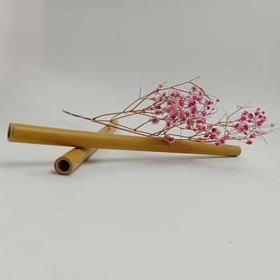 19cm Disposable Bamboo Straws Natural For Children Beverage Cold Drinkings