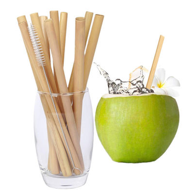 Eco Friendly Disposable Bamboo Straws Reusable Drinking Straws Juice Usage