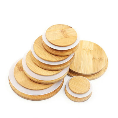 Food Storage Jar With Bamboo Lid For Candy, Cookie, Rice, Sugar, Flour, Pasta, Nuts
