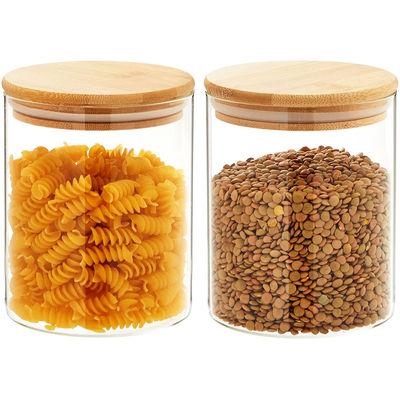 Canninng Leakproof Cover Bamboo Jar Lids With Hole Straw Bottle Caps Kitchen Lids