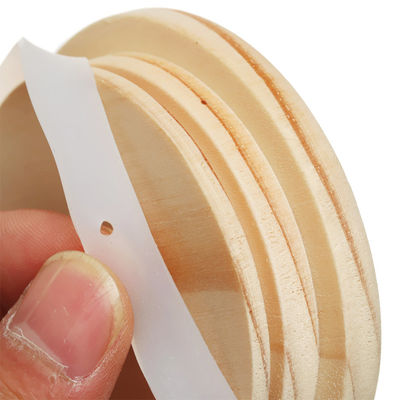 Parfüm Mum Şişe Kapağı Bambu Kavanoz Kapağı Cam Plastik Bardaklar İçin Lazer Logo