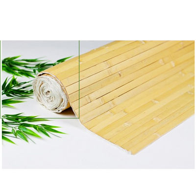 Doğal Bambu Duvar Kağıdı Ev Dekorasyonu İçin El Yapımı Bambu Panelleri 17mm Dokunmuş Geri