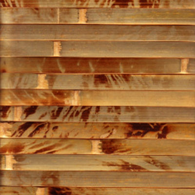 Doğal Bambu Duvar Kağıdı Ev Dekorasyonu İçin El Yapımı Bambu Panelleri 17mm Dokunmuş Geri