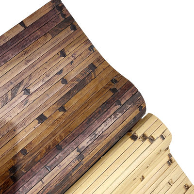 Moso Bamboo Grain Decorative 3D Wallpaper Bamboo Paneling Roll With Natural Pattern