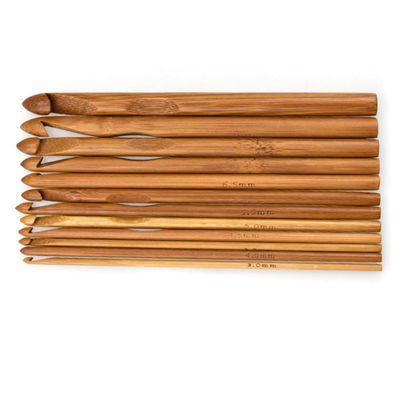 Hand Woven Gifts Bamboo Circular Knitting Needles Carbonized Bamboo Crochet Needles