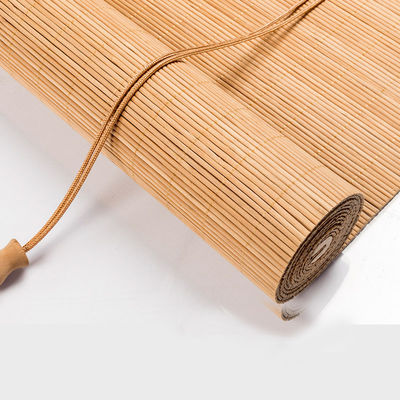 Natural Plain Bamboo Roller Blind Moisture And Mildew Proof Bamboo Blinds