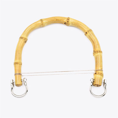 Yuvarlak Bambu Cüzdan Çanta Cüzdan Yakalamaları Altın Küpe ile Değiştirme El El Çantası DIY Çantalar Aksesuarlar