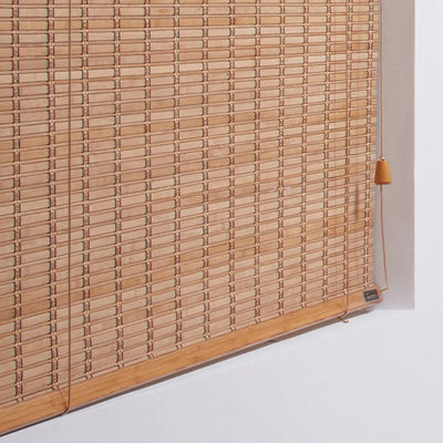 Pencere için Bambu Yıldız Filtreleme Ahşap Pencere Yıldızları İçeride Bambu Roller Gölgeleri