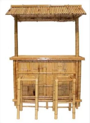 Minimalist Bamboo Bar Cabinet Functional & Trendy For Party and Outdoor Use