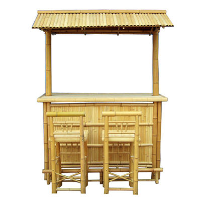 Minimalist Bamboo Bar Cabinet Functional & Trendy For Party and Outdoor Use