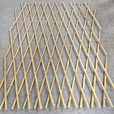 Bambu direği çit genişletme, doğal bahçe gizlilik ekran rulo 6 ft x 6 ft