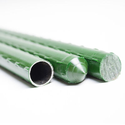 Plastik Kaplamalı Metal Kazıklar Bitki Destek Tesisi Tırmanma Peyzaj Eskrim için Yeşil Bahçe Kazıkları