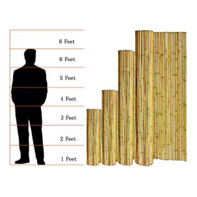 Bahçe ve peyzaj için su geçirmez ve dayanıklı doğal bambu çit rulo