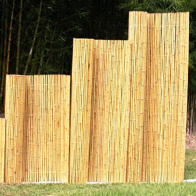 Bahçe ve peyzaj için su geçirmez ve dayanıklı doğal bambu çit rulo