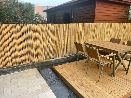 Bahçe ve peyzaj için su geçirmez ve dayanıklı doğal bambu çit rulo